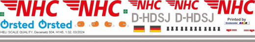 H145 / EC 145T2 - NHC Northern Helicopter - D-HDSJ - Decal 504 - 1:32