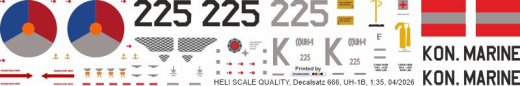 UH-1B - Kon. Marine - Decal 666 - 1:24