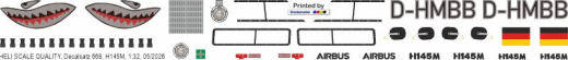 H145M / EC 145T2 - Bundeswehr Prototyp D-HMBB - Decal 668 - 1:32