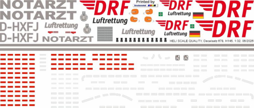 H145 / EC 145T2 - DRF - D-HXFJ - Decal 678 - 1:24