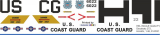 HH-60J - US Coast Guard white-red - 6022 - Decal 272 - 1:72