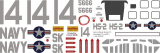 HHS-1 / S-58 - US Navy - Decal 70 - 1:48