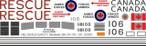 CH-118 - Canadian Armed Forces white-red - Decal 328 - 1:24