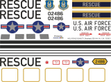 UH-1H - US Air Force Rescue - 02486 - Decal 329 - 1:24