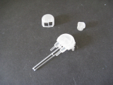 A 129 - Anbauteile Kanone und Radar am Bug