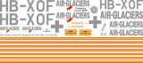 SA 319B - Air-Glaciers - HB-XOF - Decal 383 - 1:18