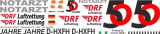 H145 / EC 145T2 - DRF - D-HXFH - 50 years DRF Luftrettung - Decal 418 - 1:24