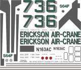 S-64F - Erickson Air-Crane - N163AC - Decal 417 - 1:35