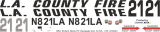 UH-60 / S-70A - Firehawk N821LA - Decal 442 - 1:48
