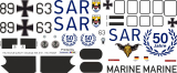 S-61 - Bundeswehr Marine - 50 years SAR - 89+63 - Decal 508 - 1:35