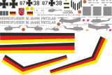 Bo 105 P1-A1 - Bundeswehr 87+38 - 50 Jahre Heeresflieger Fritzlar - Decal 552 - 1:24