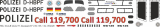 EC 135 - Police Bavaria - D-HBPF - Call 119,700 - Decal 671 - 1:18