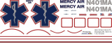 Bell 412 - Mercy Air - N401MA - Decal 261 - 1:35