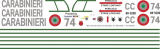 MD 500D - Carabinieri - CC 74 - Decal 173 - 1:18