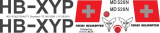 MD 520N - Fuchs Helikopter - HB-XYP - Decal 172 - 1:15