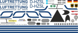EC 135 - Luftrettung BMI - D-HZSL - Decal 212 - 1:18