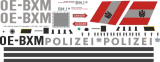AS 350 - Polizei Österreich - OE-BXM - Decal 15 - 1:18