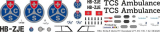EC 135 - Touring Club Schweiz - HB-ZJE - Decal 277 - 1:18