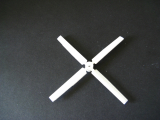 Heckrotor Vierblatt 84 mm (AH-1Z) für 3 mm Welle