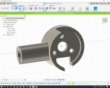 Heckmotorhalter mCPX BL2 links rund