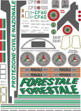 S-64F - Forestale new version - I-CFAG - Decal 184 - 1:35