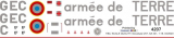 SA 341 - armee de TERRE - GEC - Decal 257 - 1:18