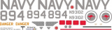 UH-1B Huey - Australian Navy - Decal 106 - 1:24