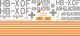SA 319B - Air-Glaciers - HB-XOF - Decal 383 - 1:18