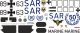 S-61 - Bundeswehr Marine - 50 Jahre SAR - 89+63 - Decal 508 - 1:72
