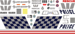 Bo 105CBS - Queensland Police - VH-NVH - Decal 343 - 1:24