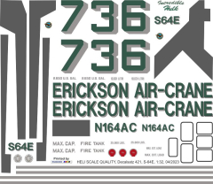 S-64E - Erickson Air-Crane - N164AC - Decal 421 - 1:32