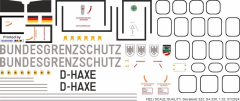 SA 330 - Bundesgrenzschutz - D-HAXE - Decal 522 - 1:32