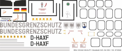 SA 330 - Bundesgrenzschutz - D-HAXF - Decal 523 - 1:32