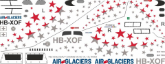 EC 135 - Air-Glaciers - HB-XOF - Decal 538 - 1:18
