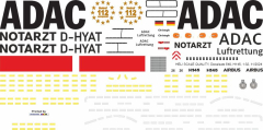 H145 / EC 145T2 - ADAC - D-HYAT Christoph 26 - Decal 549 - 1:24