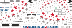 EC 135 - Air-Glaciers - HB-ZEF - Decal 557 - 1:32