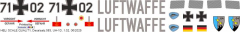 UH-1D - Bundeswehr Luftwaffe 71+02 - Decal 583 - 1:32