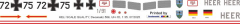 UH-1D - Bundeswehr Heer 72+75 - Decal 589 - 1:32