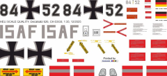 CH-53 - Bundeswehr ISAF 84+52 - Decal 626 - 1:48