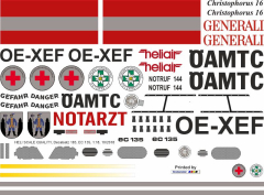 EC 135 - ÖAMTC - OE-XEF - Decal 183 - 1:18